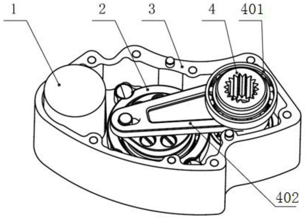 A Harmonic Driven Crank Rocker Rotary Steering Gear