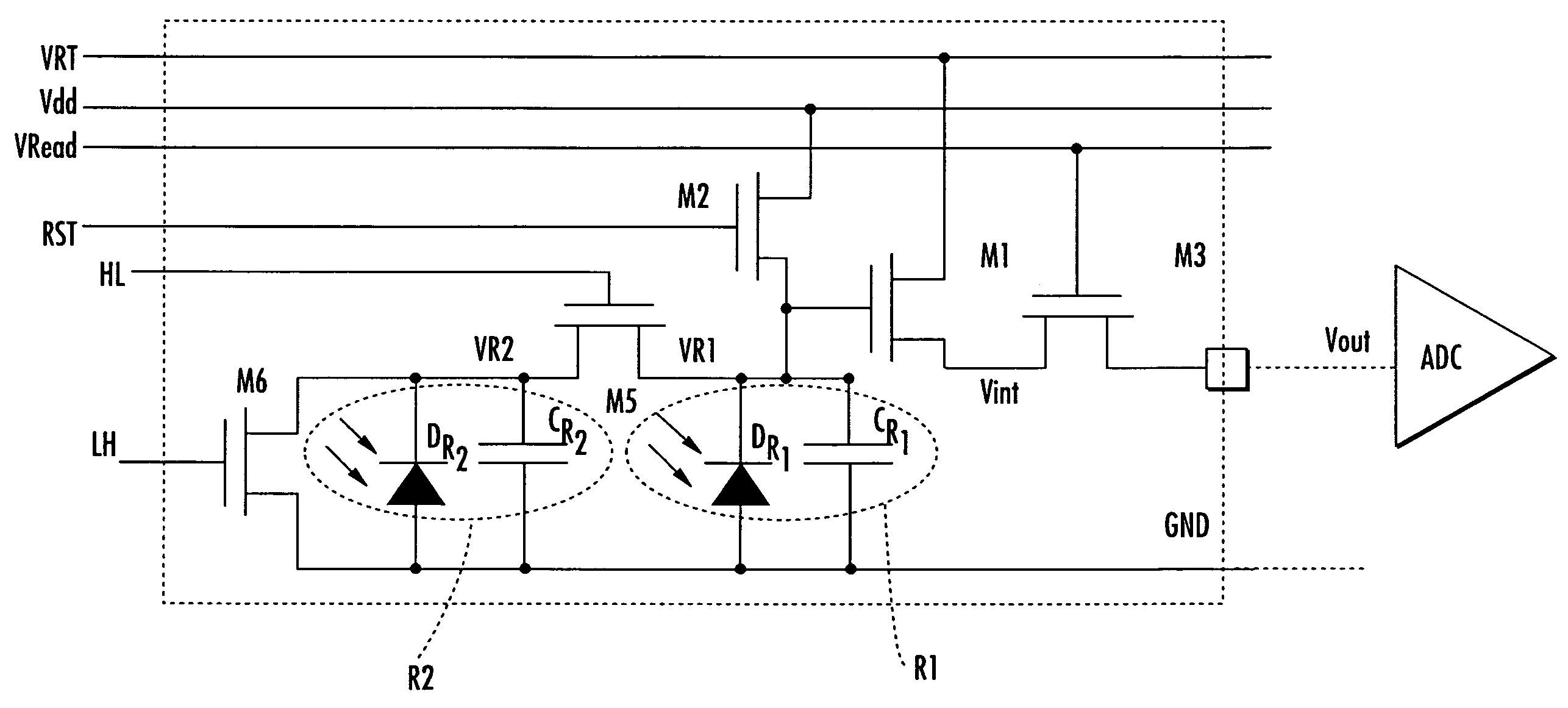 Variably responsive photosensor