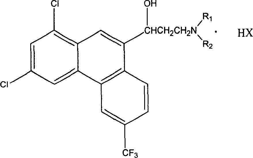 1,3-dichlor-6-trifluomethyl-9-phenanthrene formaldehyde preparation method