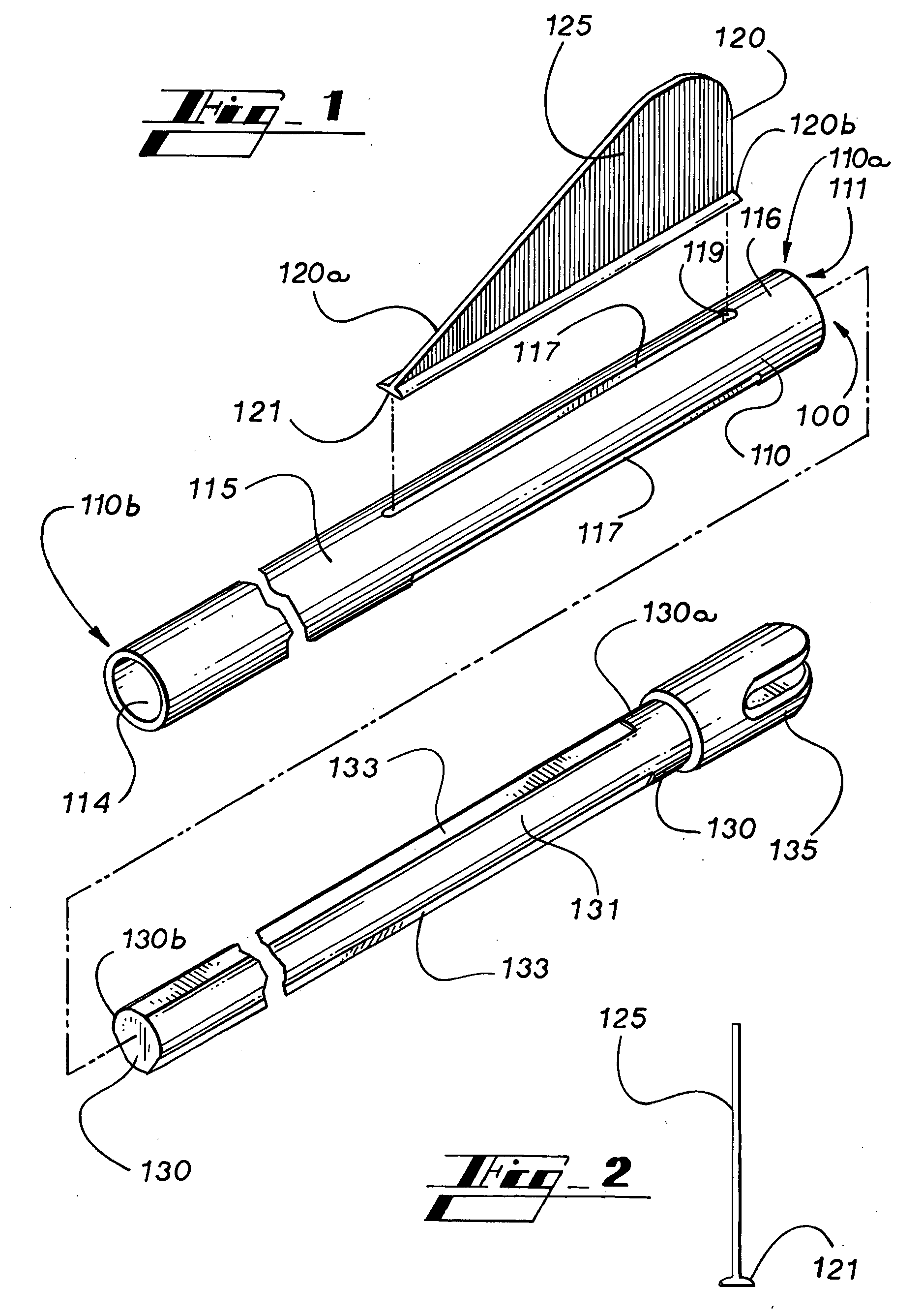 Fletching system and method therefor