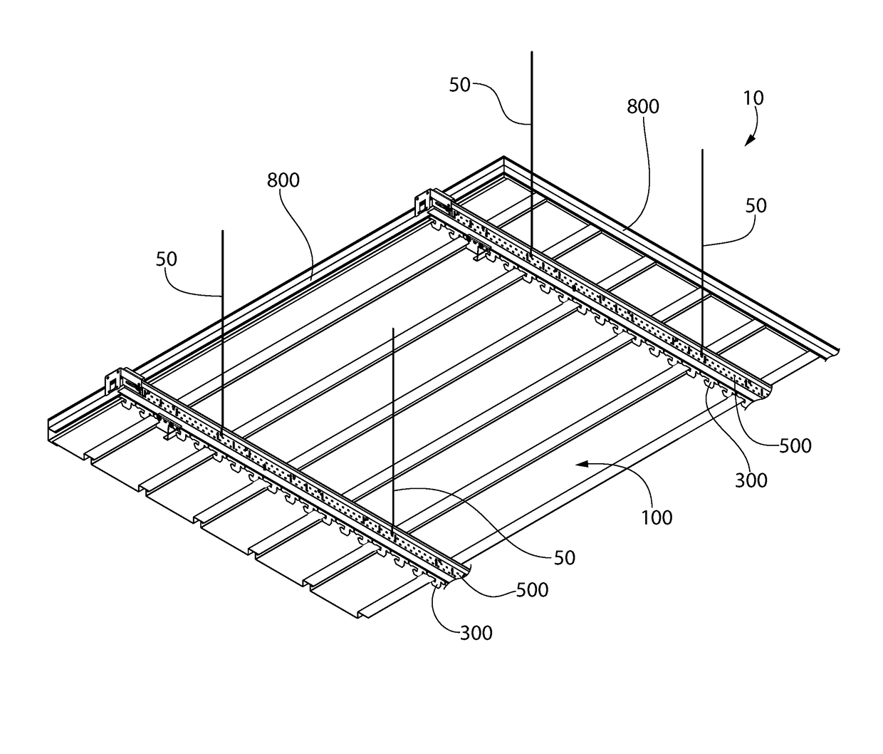 Panel system and support member for use with the same
