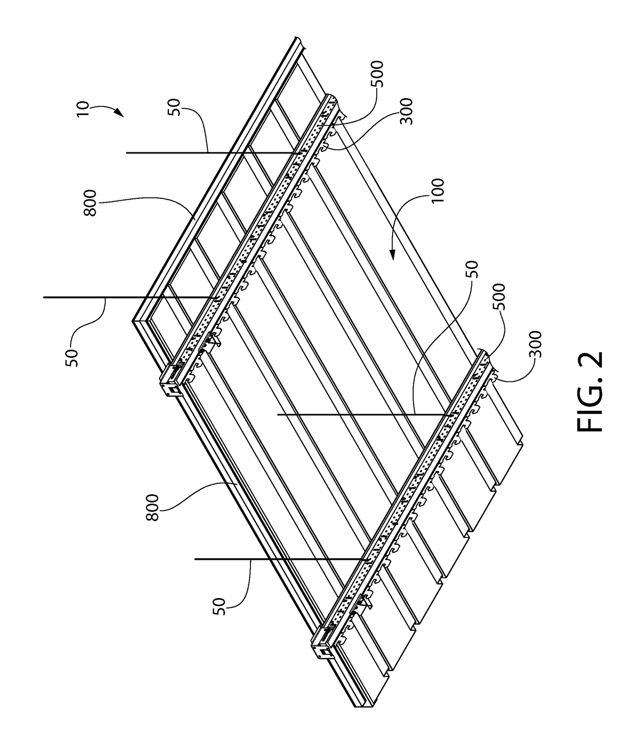 Panel system and support member for use with the same