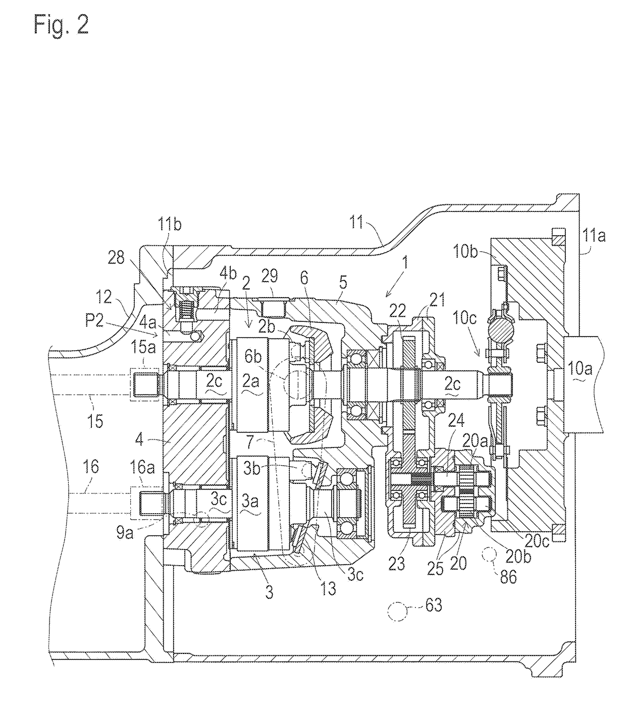 Actuator unit for controlling hydraulic pump