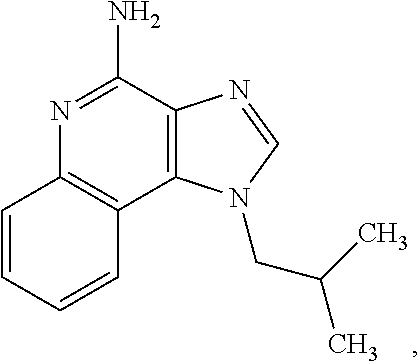 Pharmaceutical compositions comprising imiquimod for use in the treatment of carcinoma in situ of the bladder