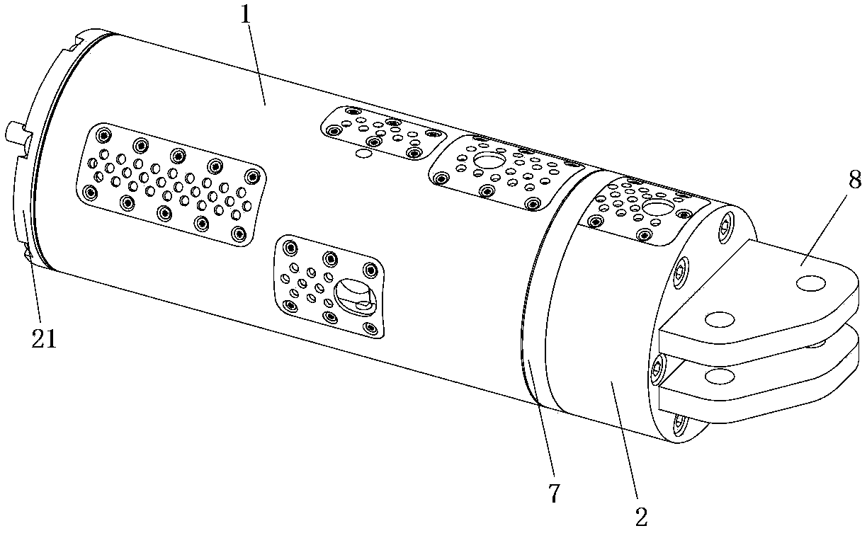 Wrist joint structure of underwater mechanical arm