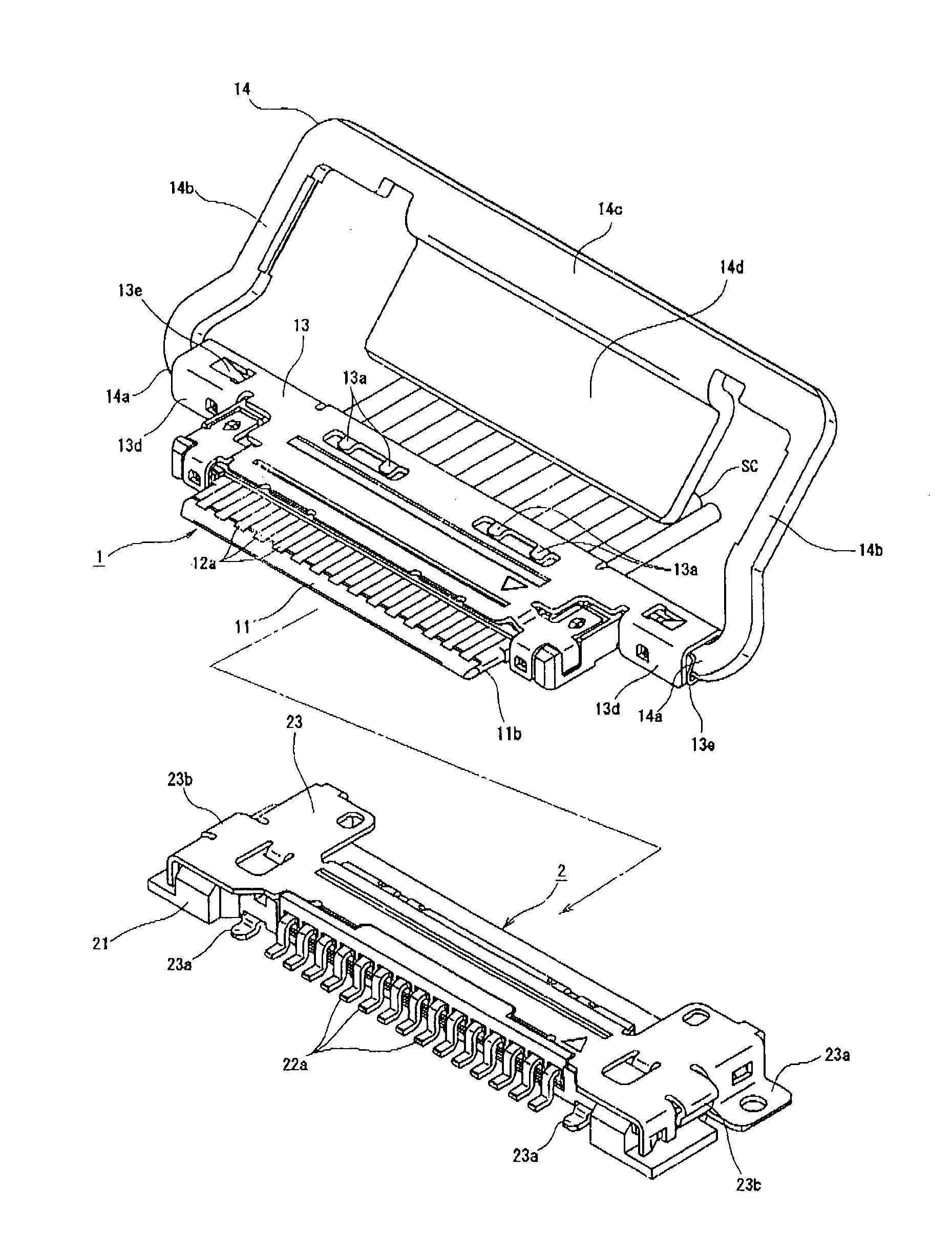 Electric connector and electric connector assembly