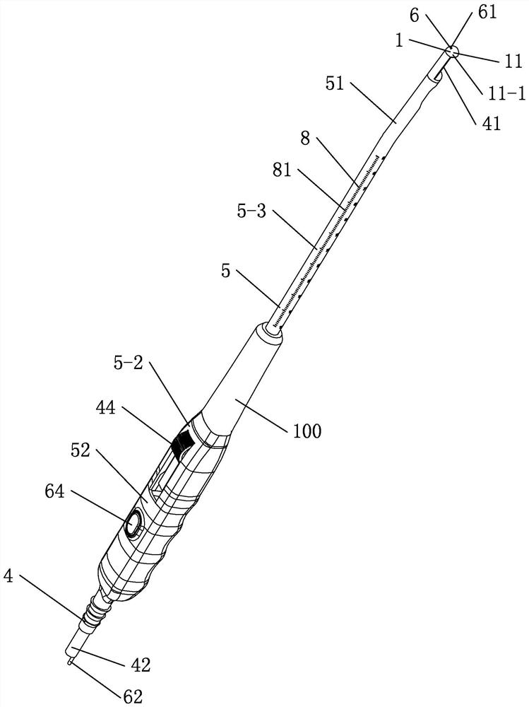 Direct-vision induced abortion uterine curettage device and system