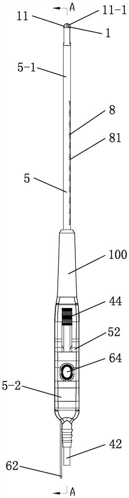 Direct-vision induced abortion uterine curettage device and system