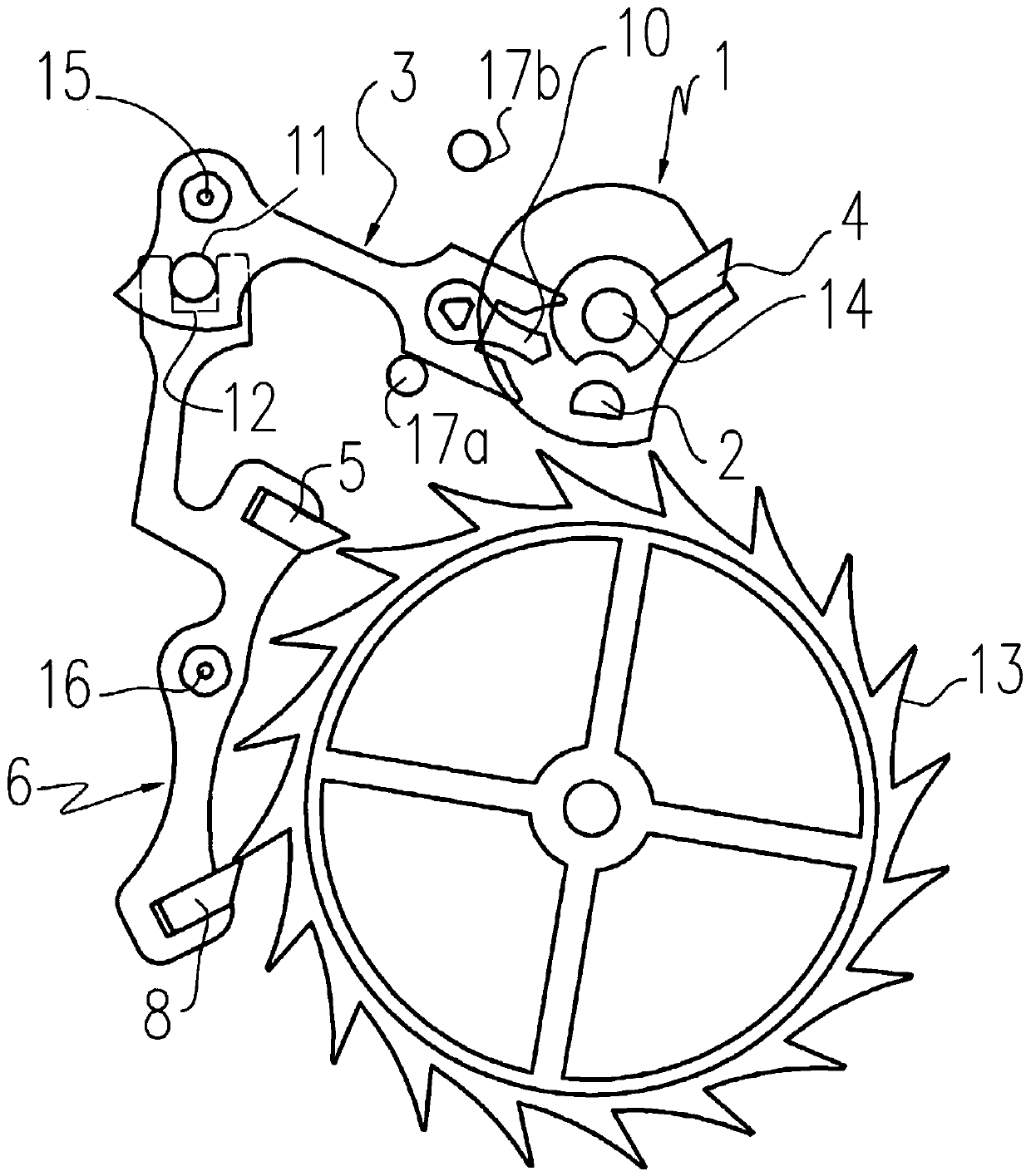 Pallet-type escapement structure of mechanical clocks and watches