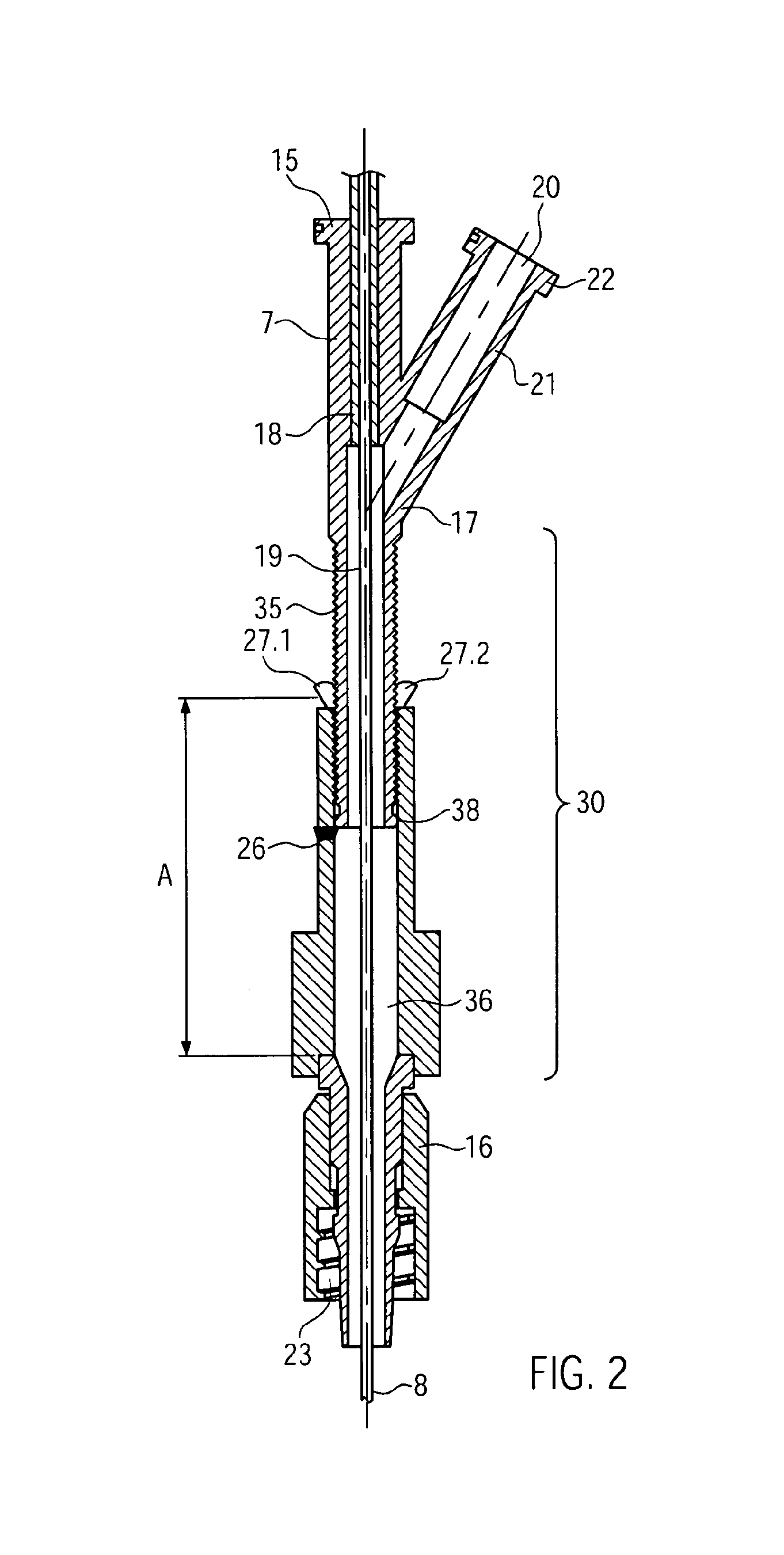 Catheter system having an optical probe and method for the application of an optical probe in a catheter system