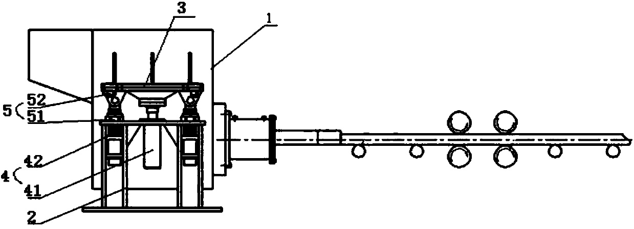 Heat preservation crystal oven longitudinal height adjusting device