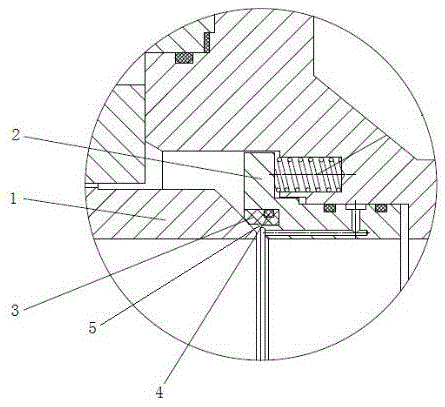 Sealing structure for valve seat and globe