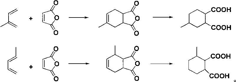 Method for separating mixed methyl cyclohexane diacid