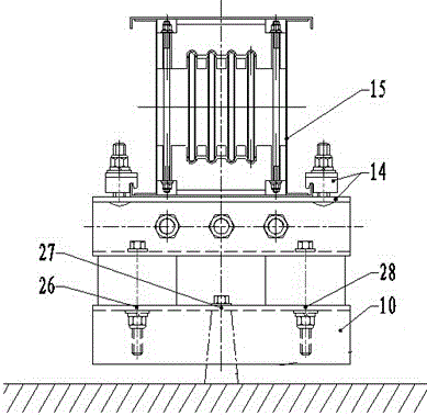 Damping mechanism for bus duct special for wind power