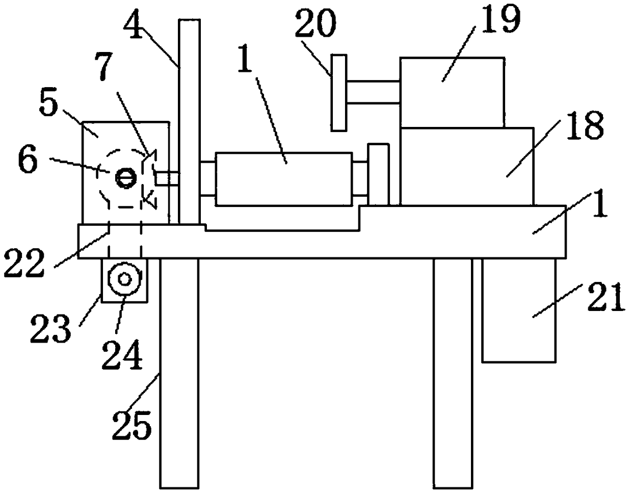 Square steel cutting device