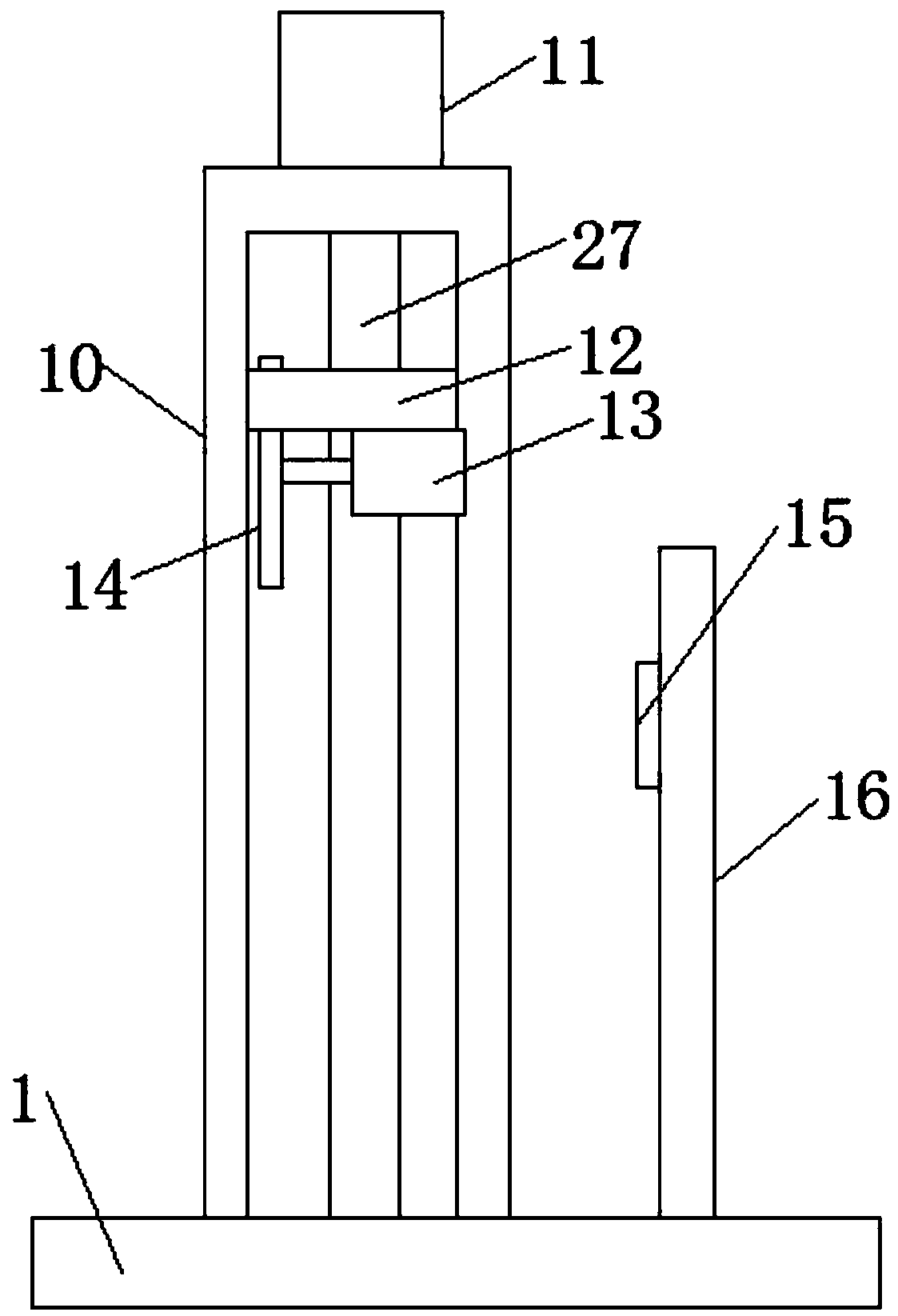 Square steel cutting device