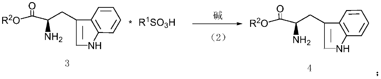 Preparation method of D-tryptophan lower alcohol ester hydrochloride with high optical purity
