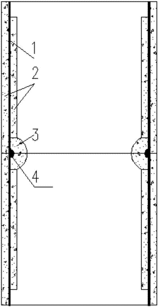 Large-scale steel and concrete combined hollow anti-slide pile and its construction method