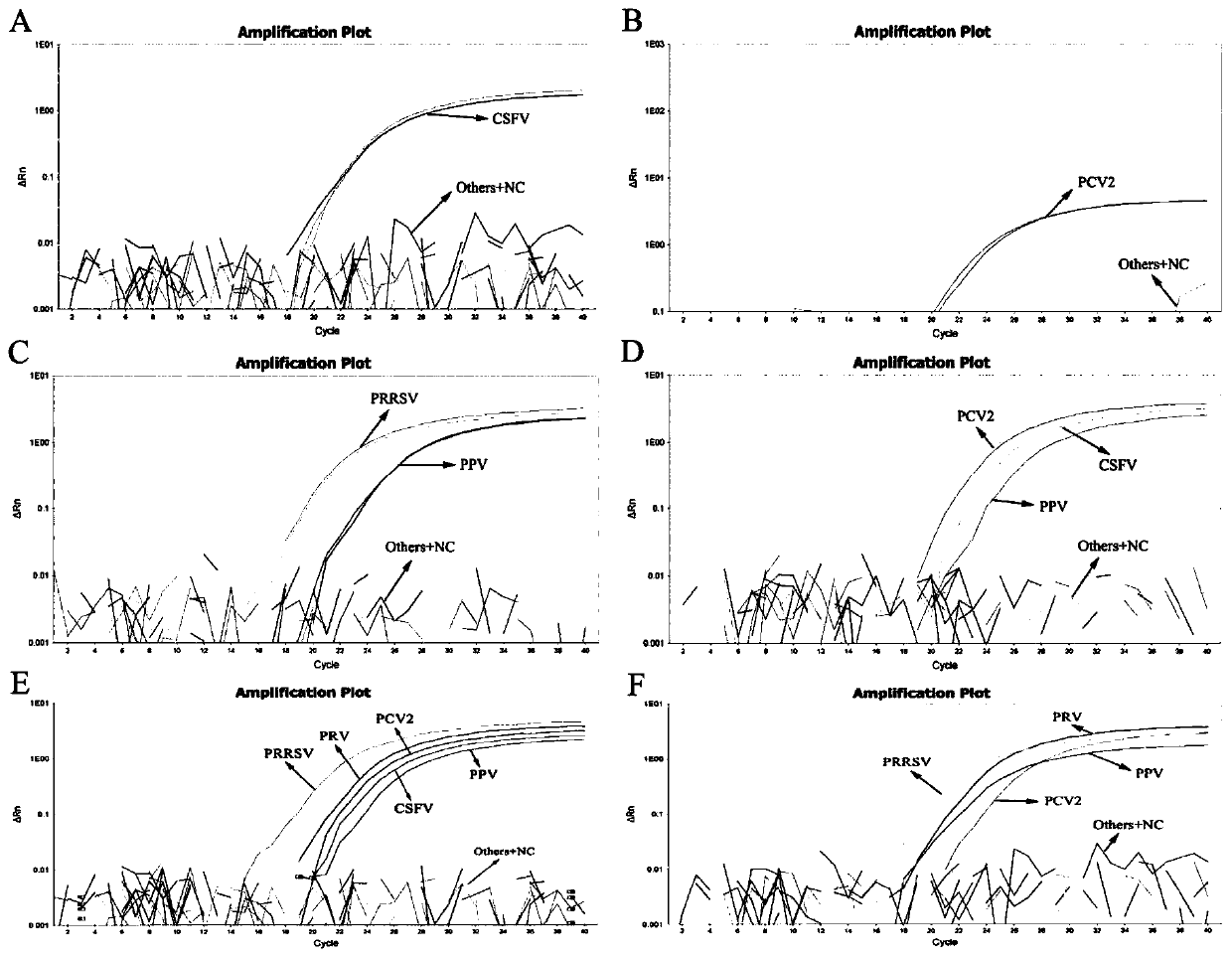 Multiple nano-fluorescence quantitative hypersensitive modelling detection kit