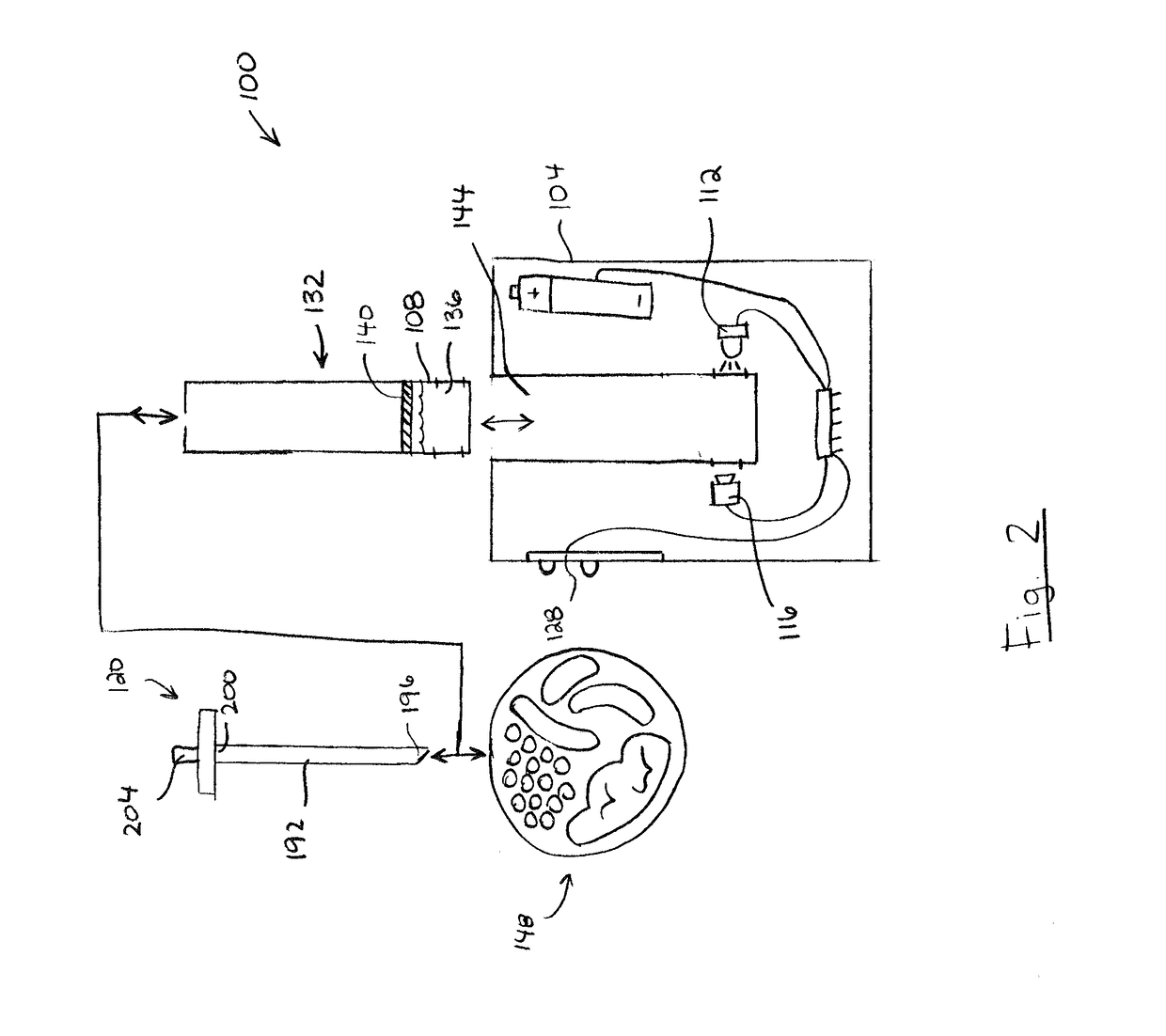 Portable organic molecular sensing device and related systems and methods