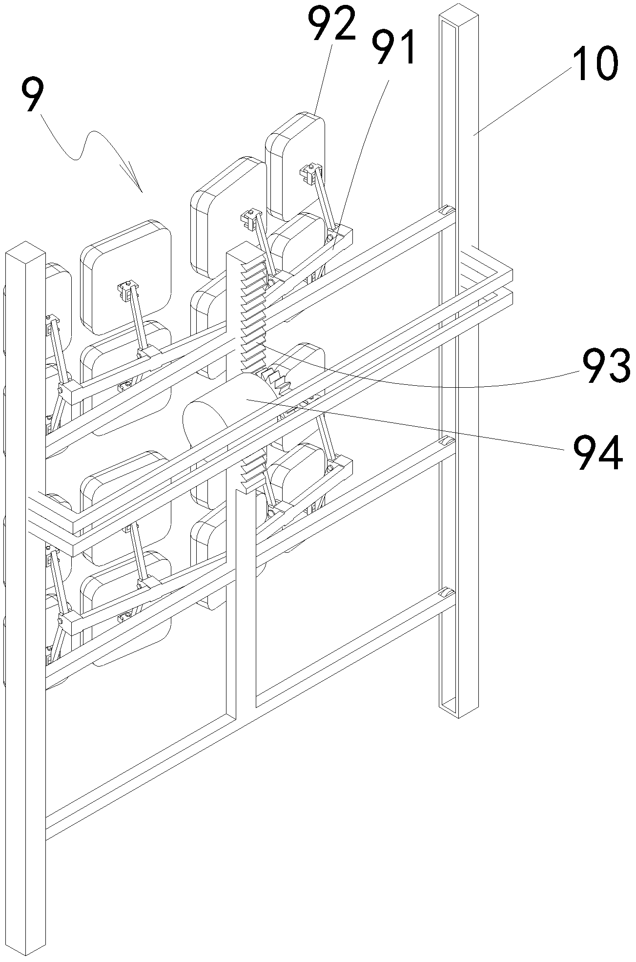 Bathing device adaptive to surface curve of human body