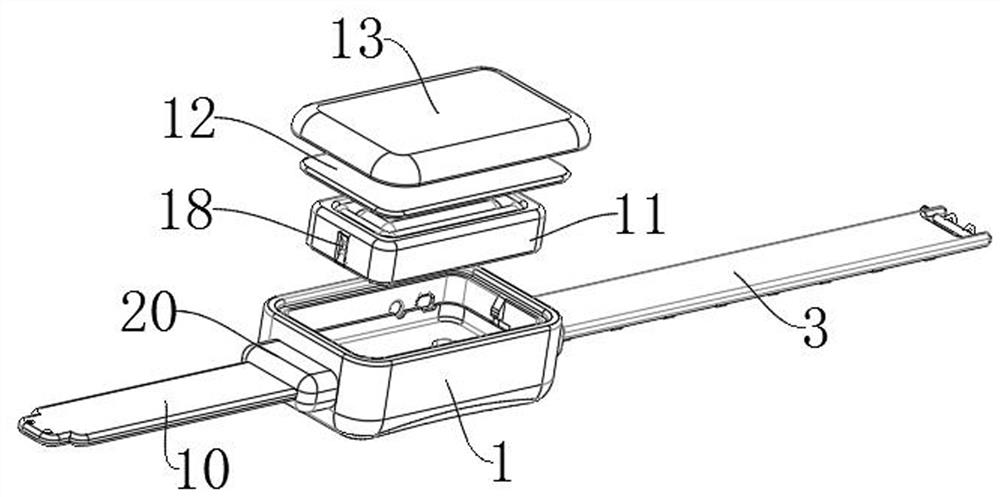 Intelligent watch falling protection device