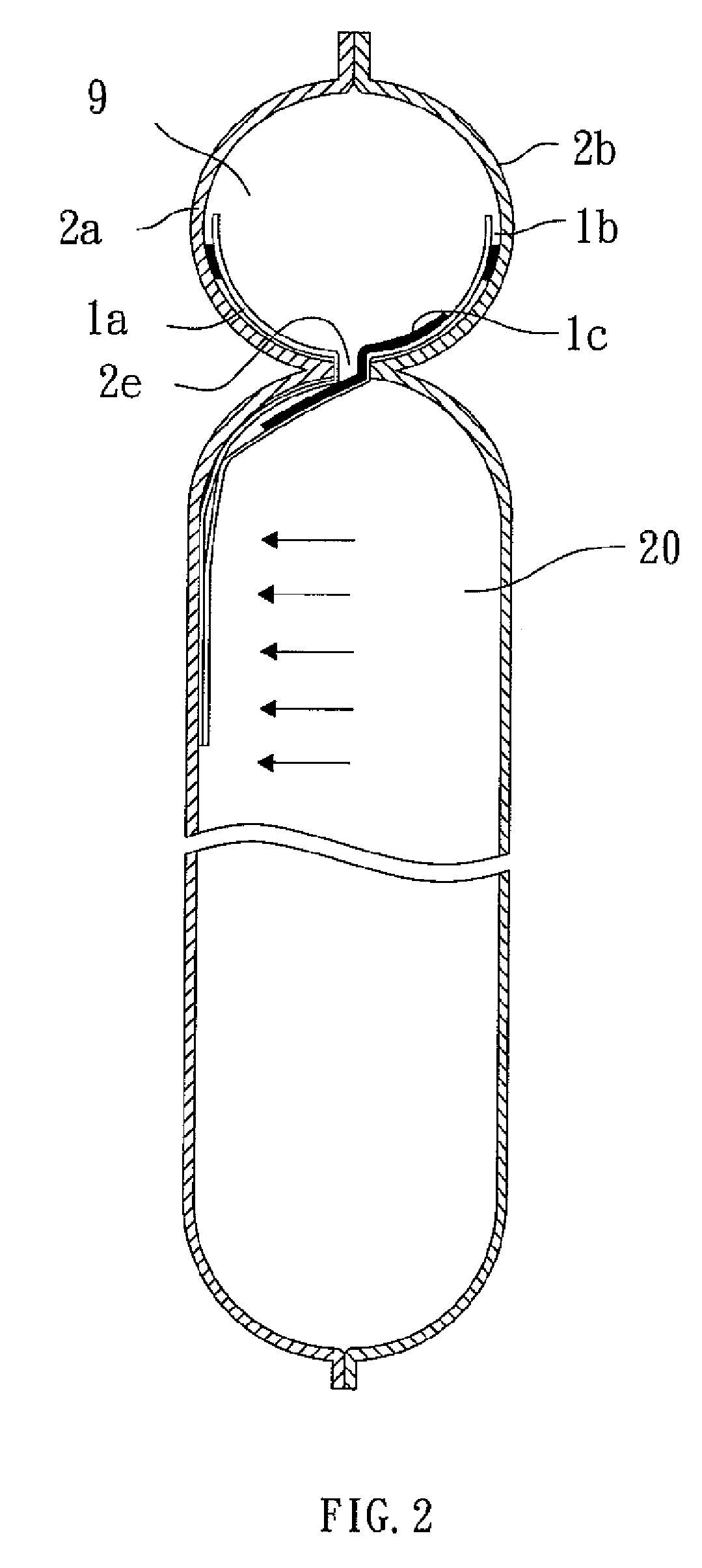Hammock-type vibration-absorbing air sheath