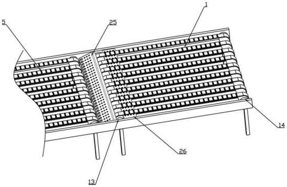 Speed reducing mechanism of paper splitting machine