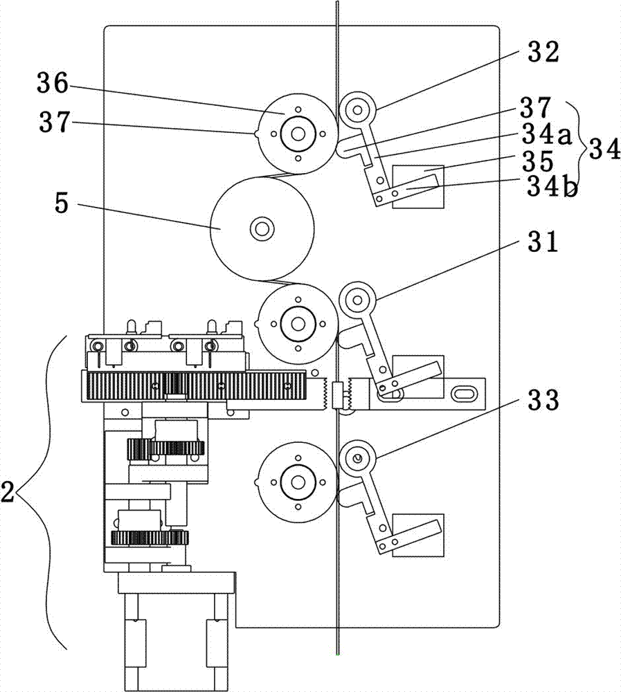 A bead screening device and a bead embroidery machine using the device