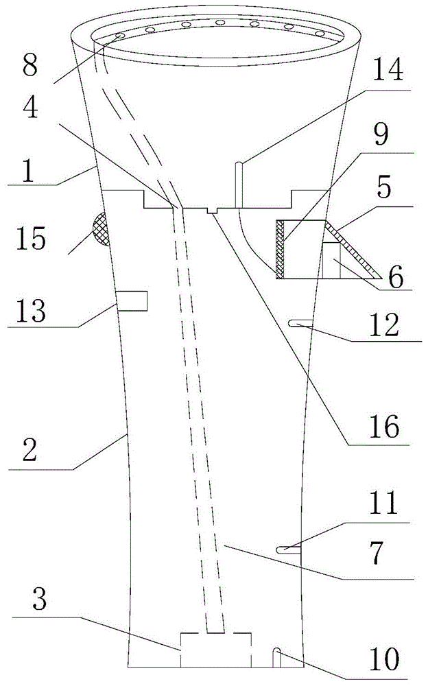 Integral structure of intelligent flowerpot