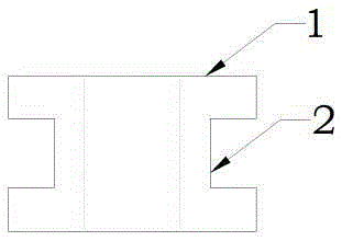 H-shaped nut easy to wrench and screw