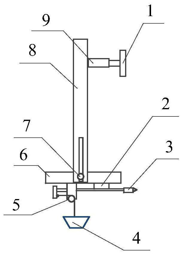 Device for generating specific local geometric initial defects on outer surface of thin shell structure