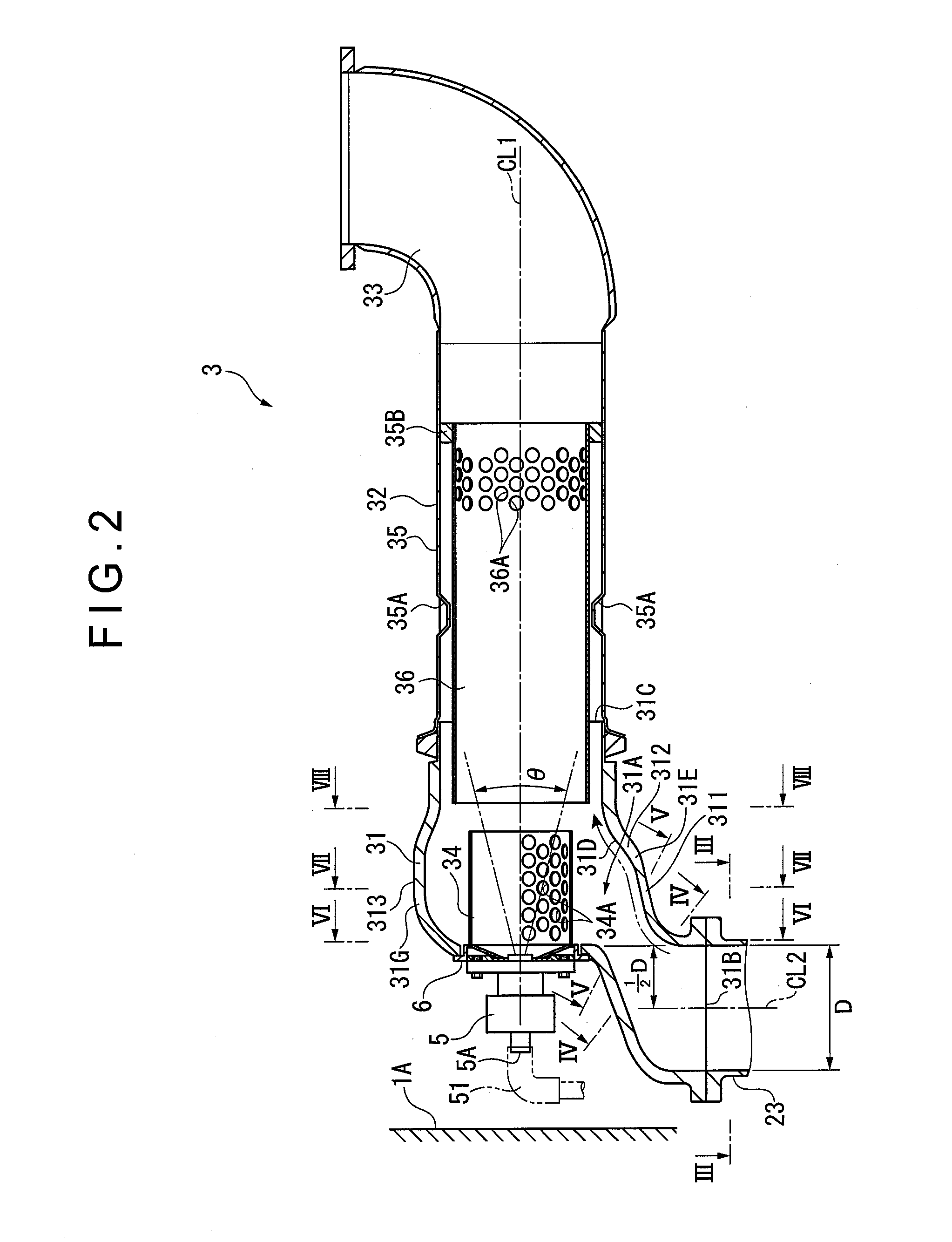 Reductant aqueous solution mixing device and exhaust aftertreatment device provided with the same