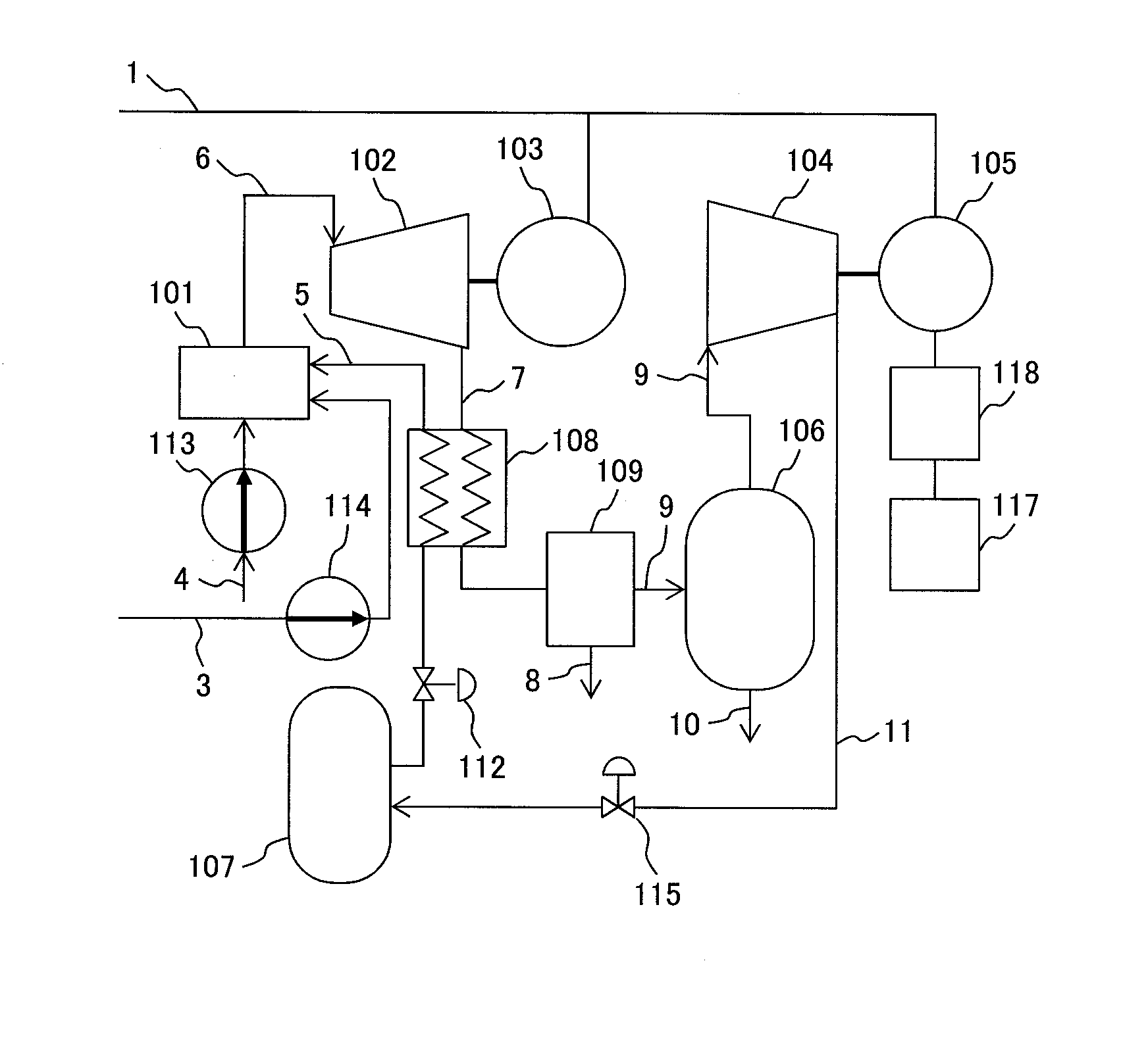 Thermal Power Generation System and Method for Generating Thermal Electric Power