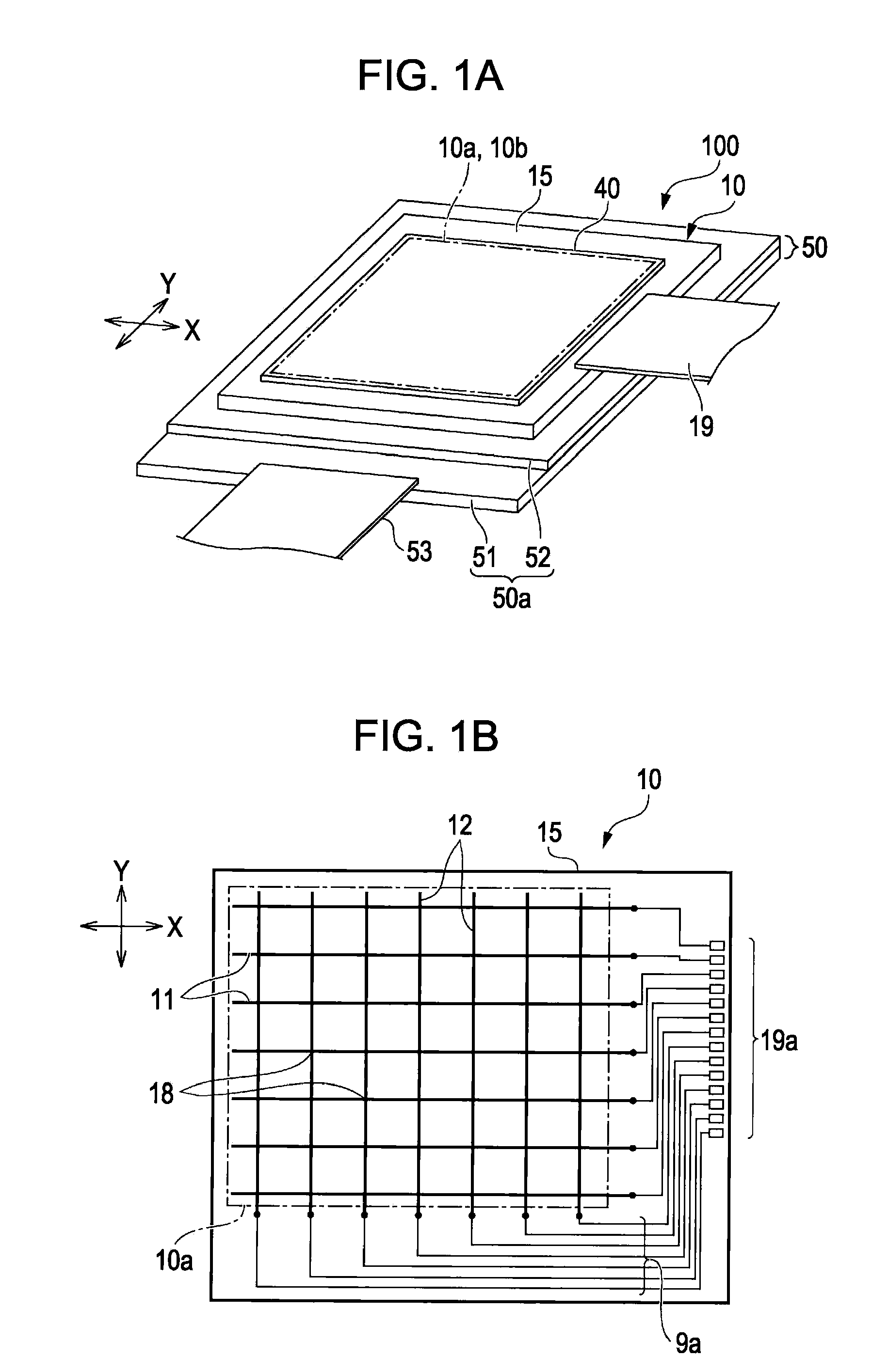 Capacitance type input device and display device with input function