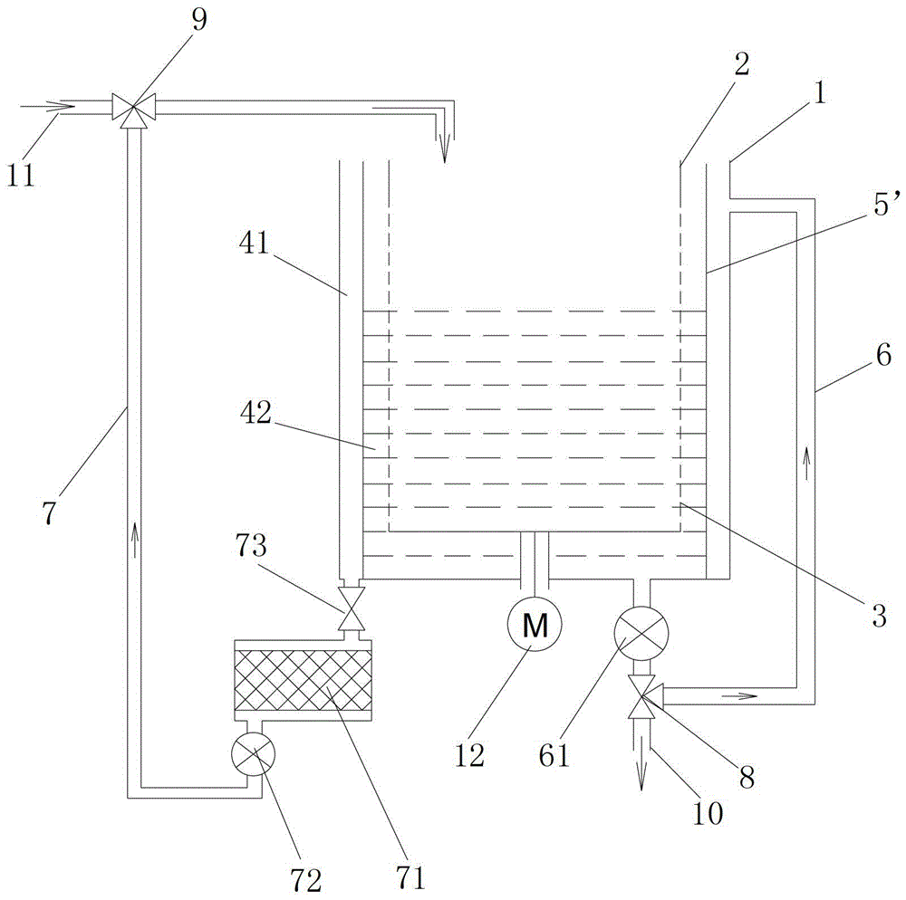 A washing machine with the function of flocculating circulating water