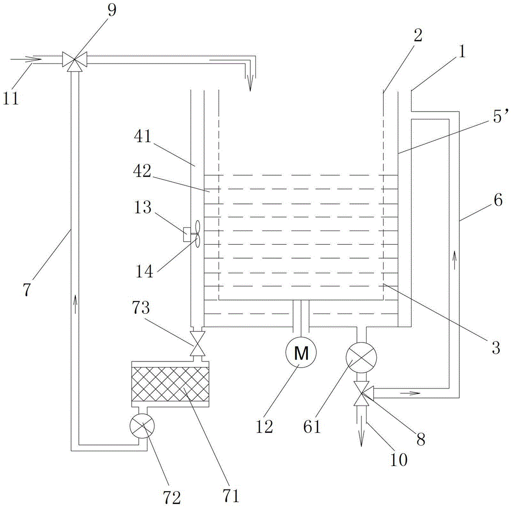 A washing machine with the function of flocculating circulating water