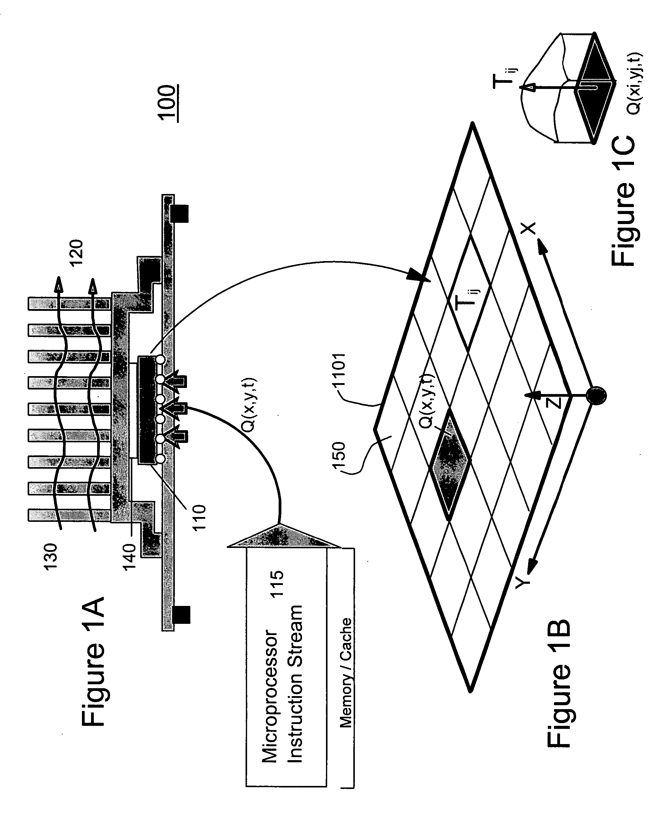 Method and system for real-time estimation and prediction of the thermal state of a microprocessor unit
