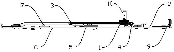 Sliding support hinge for window