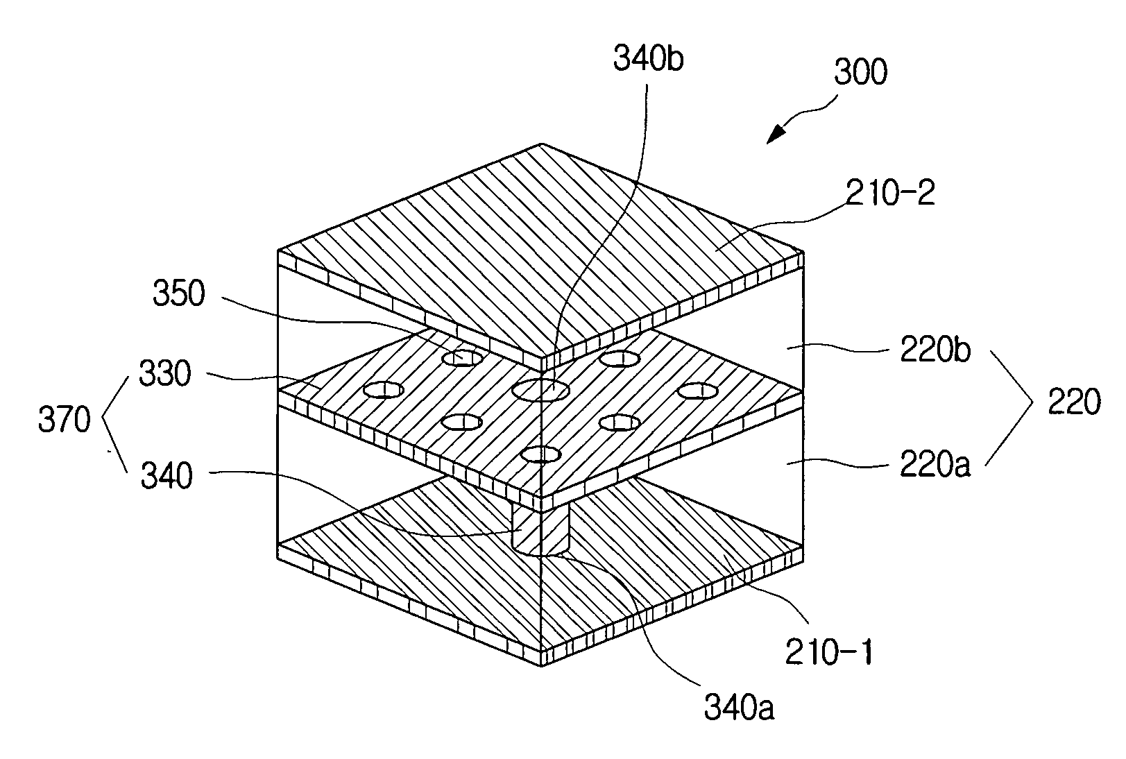 Electromagnetic bandgap structure and printed circuit board