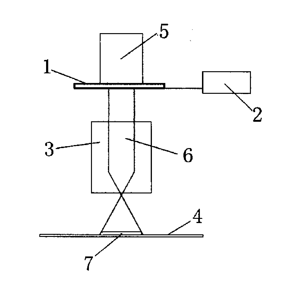 Method for capturing specific laser processing beam spot through projection imaging