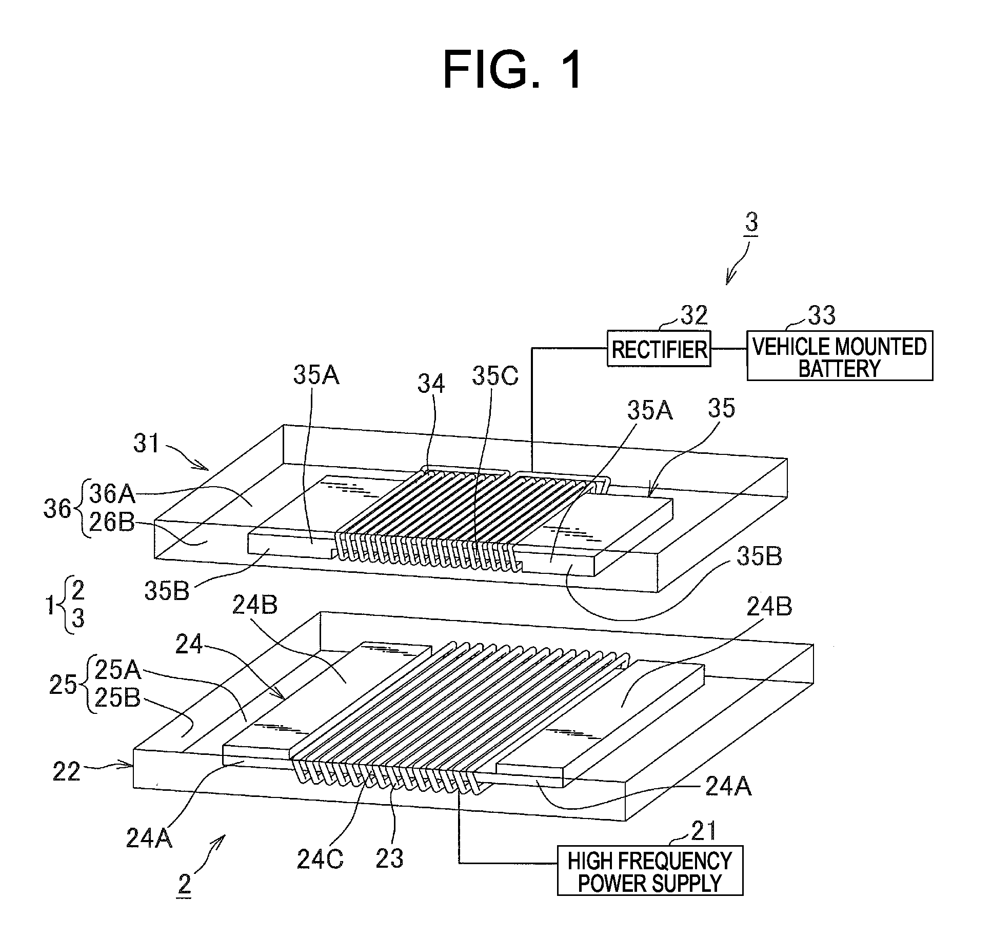 Coil unit and contactless power supplying apparatus