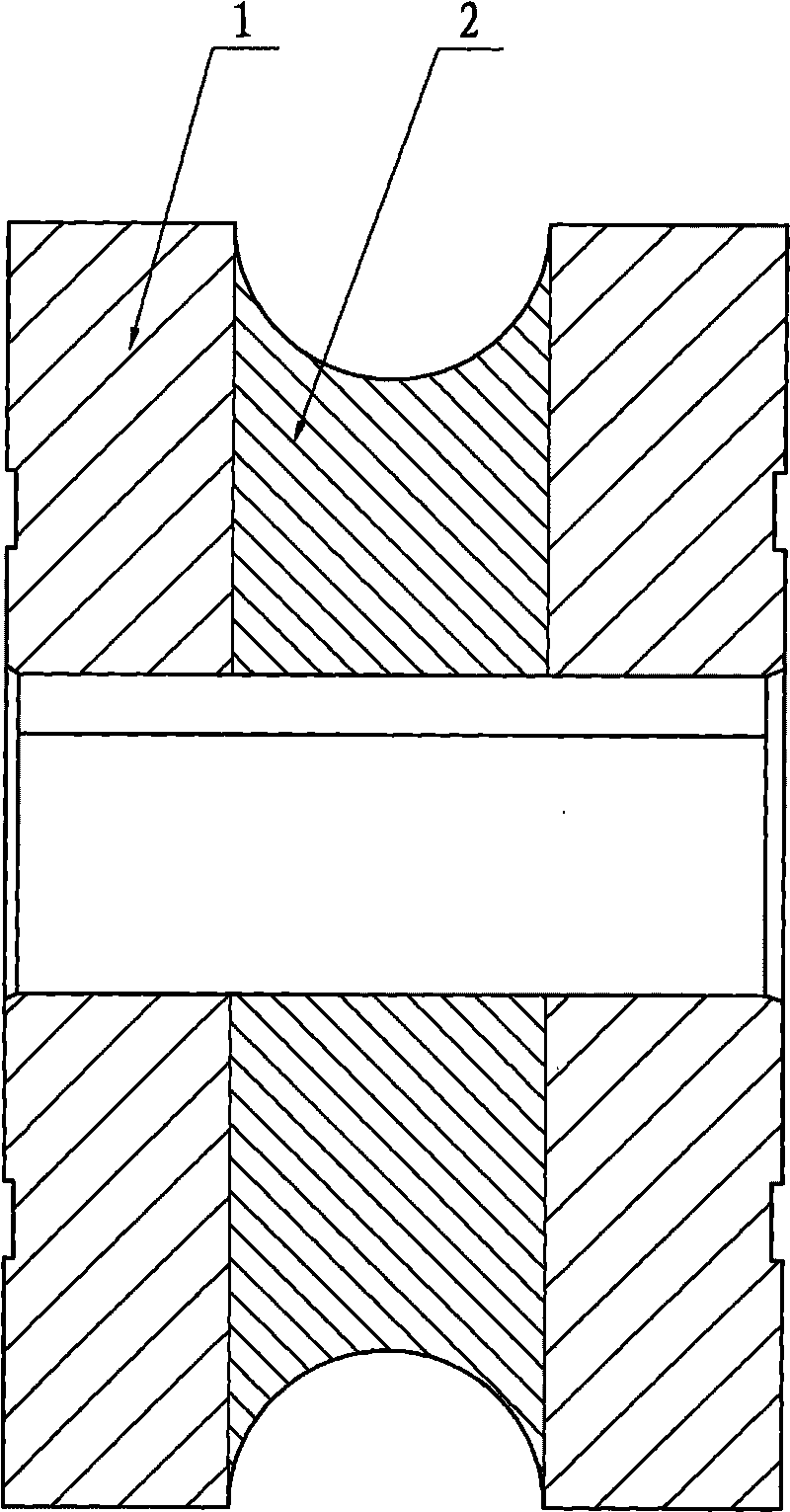 Molding roller of thin-wall titanium welding pipe