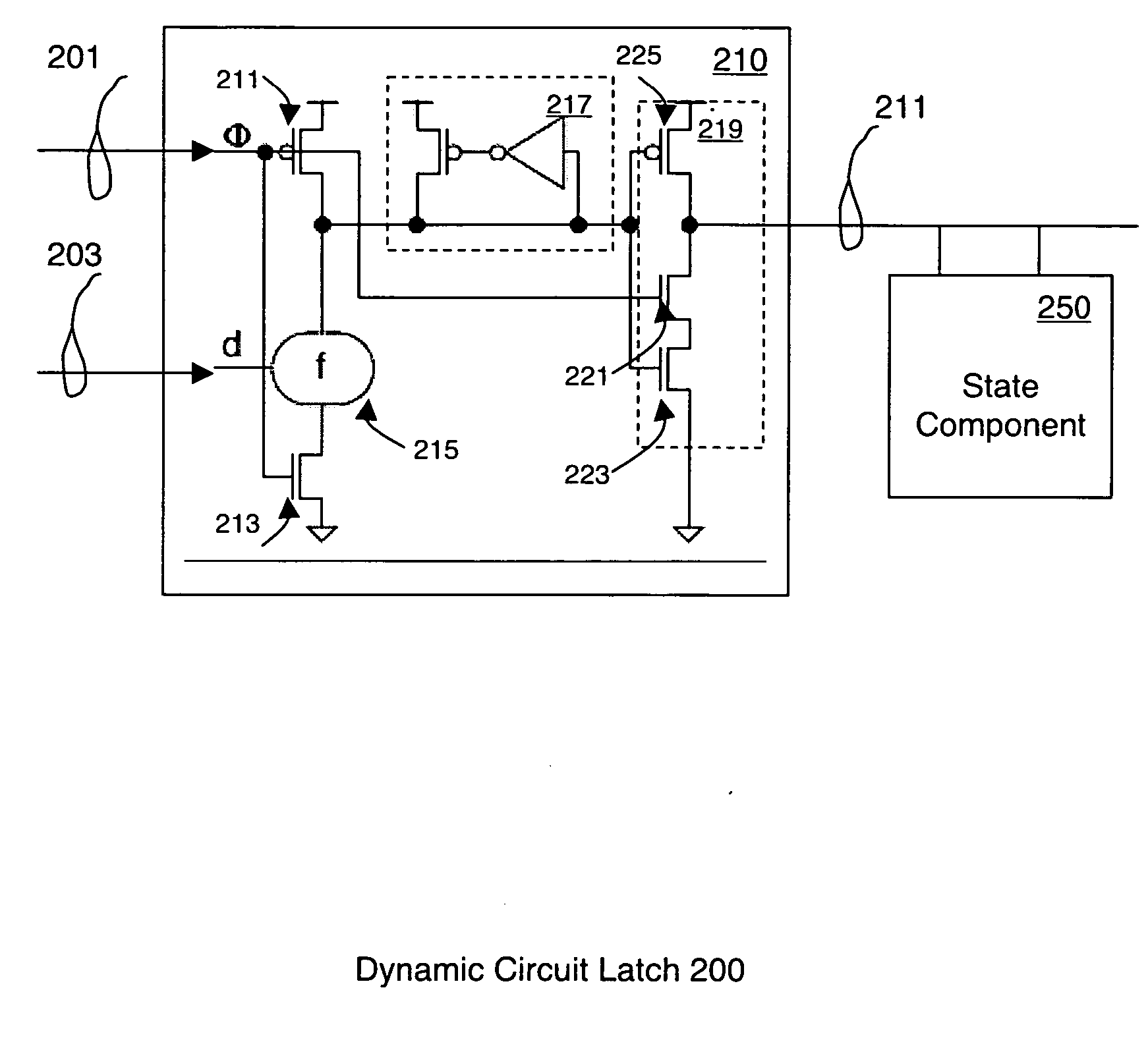 Scannable dynamic circuit latch