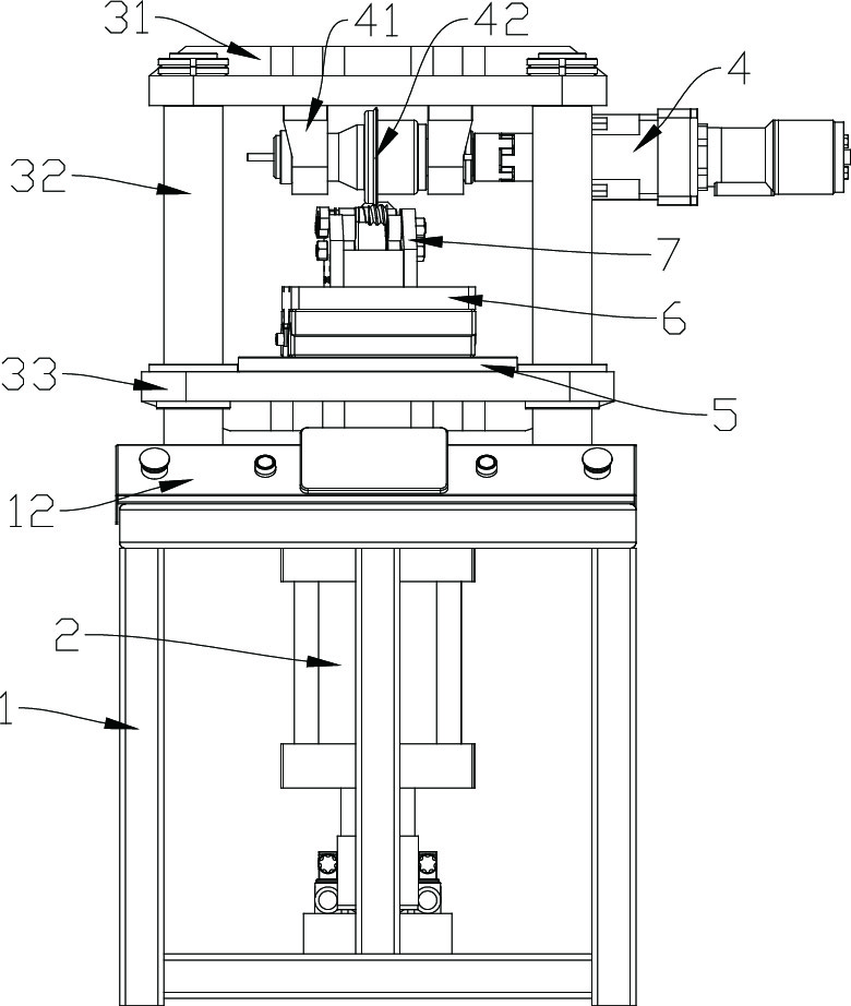 Extrusion type distressing method and device for finished worm