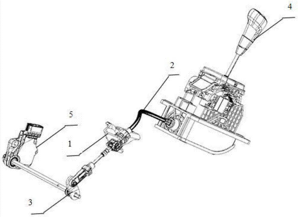 A shift cable device and an automatic transmission shift system