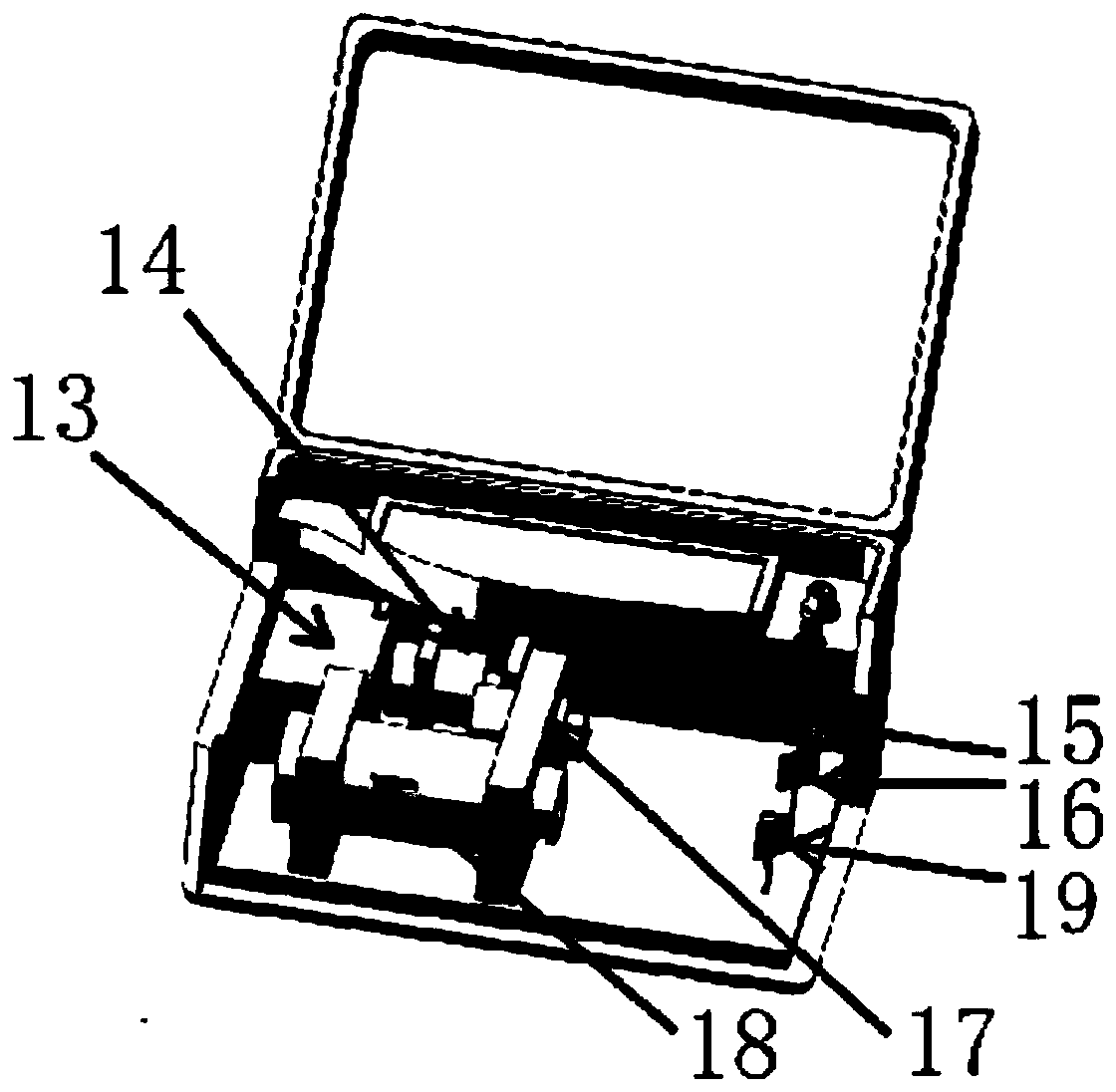 Handheld laser spectrometer for quickly detecting oiliness of rock core on site and detection method