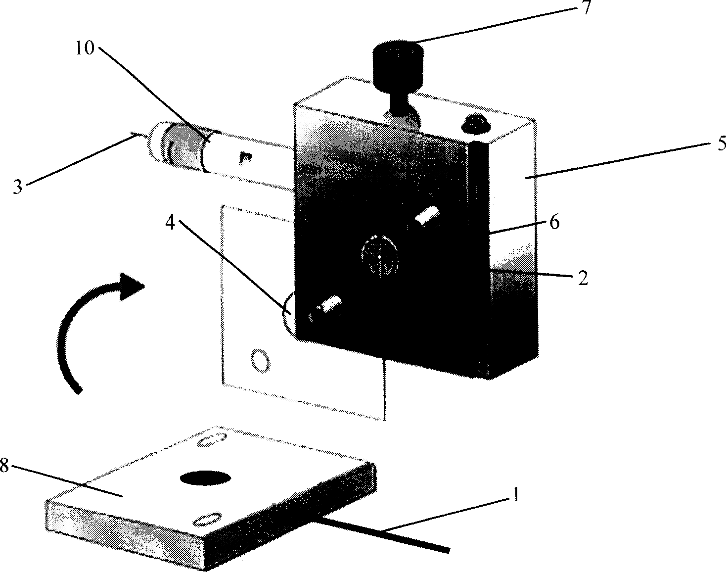 Method for realizing protein separation detection by using PVP/CdS quanta dot modified electrode