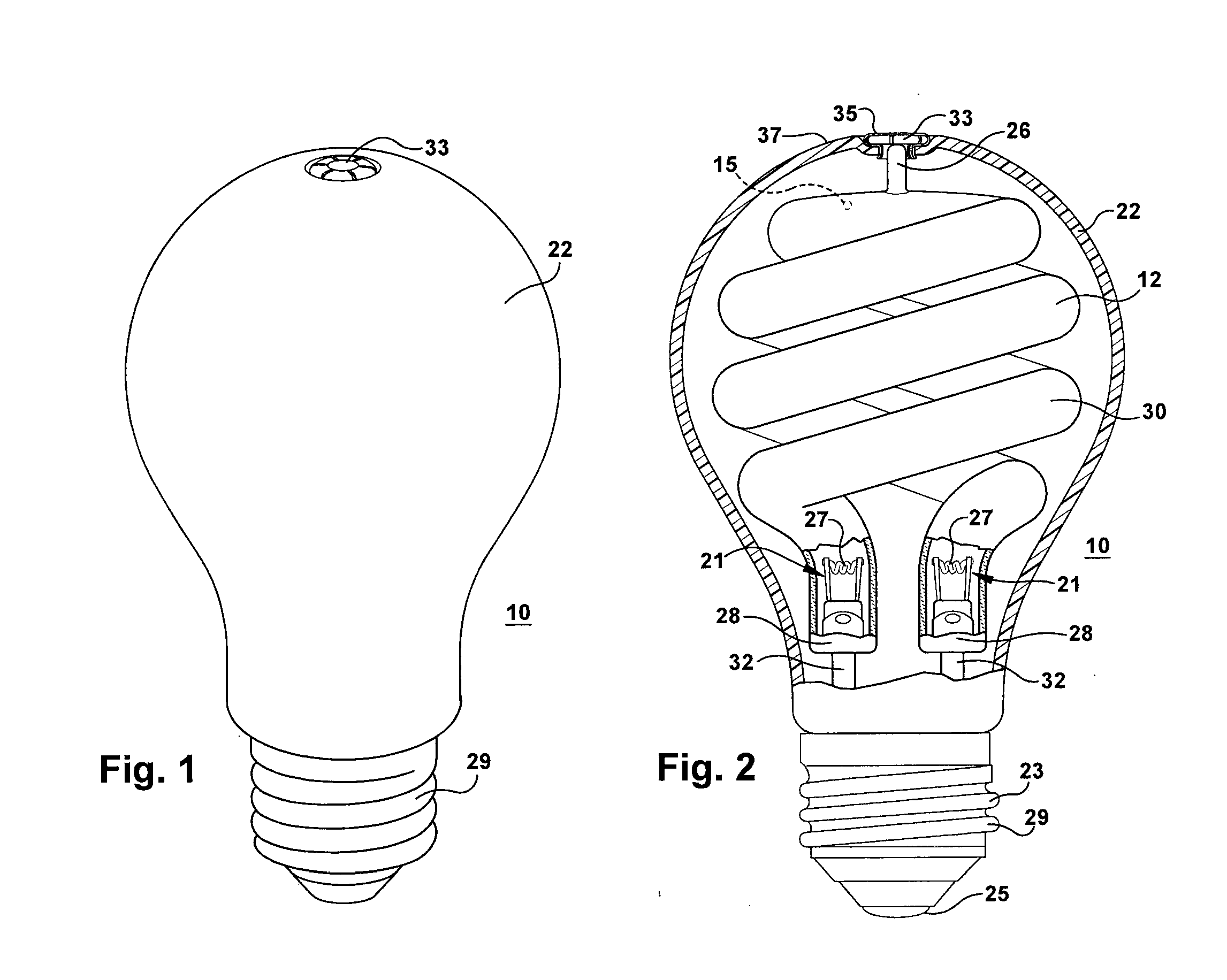 Temperature control of arc tube of fluorescent lamp