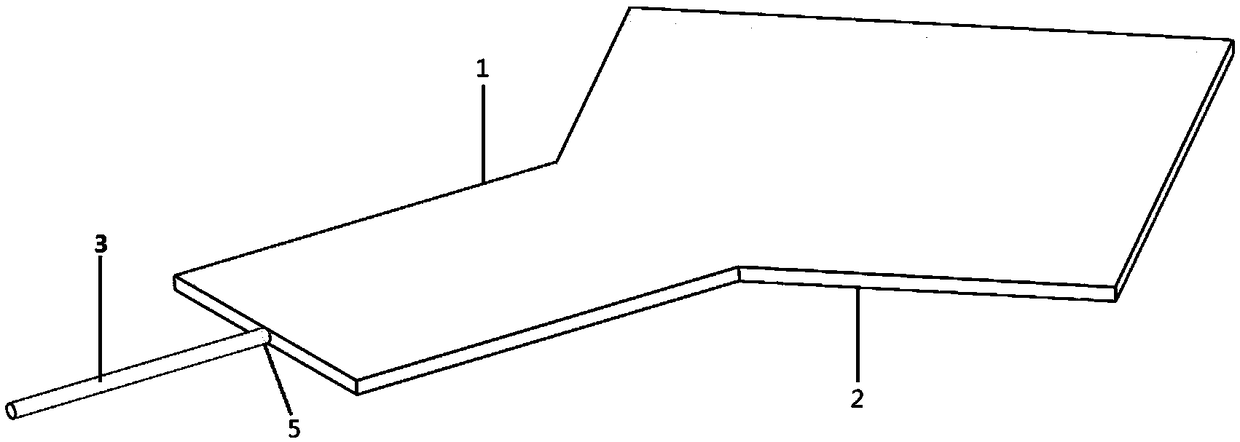 Flexible flat plate heat pipe structure